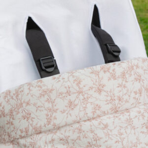 Funda de silla con saco flores rosas - Imagen 3