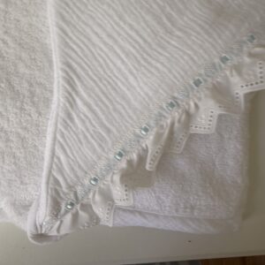 Capa de baño pasacinta celeste bebé - Imagen 2