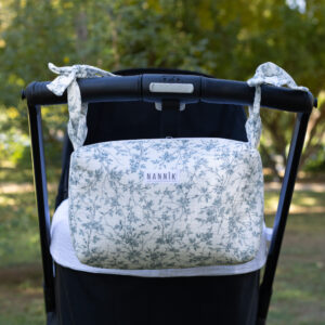 Bolso pequeño - neceser Flores azules