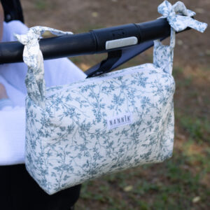 Bolso pequeño - neceser Flores azules - Imagen 2