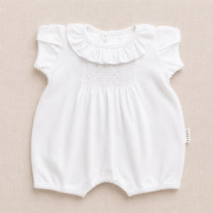 Pijama manga corta blanco