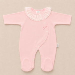 Pijama manga larga rosa
